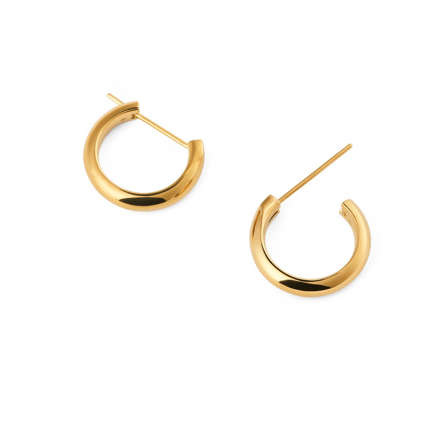 Arch Earrings Gold 12mm