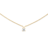 Mirelle Solitaire Taşlı Gold Renk Kolye
