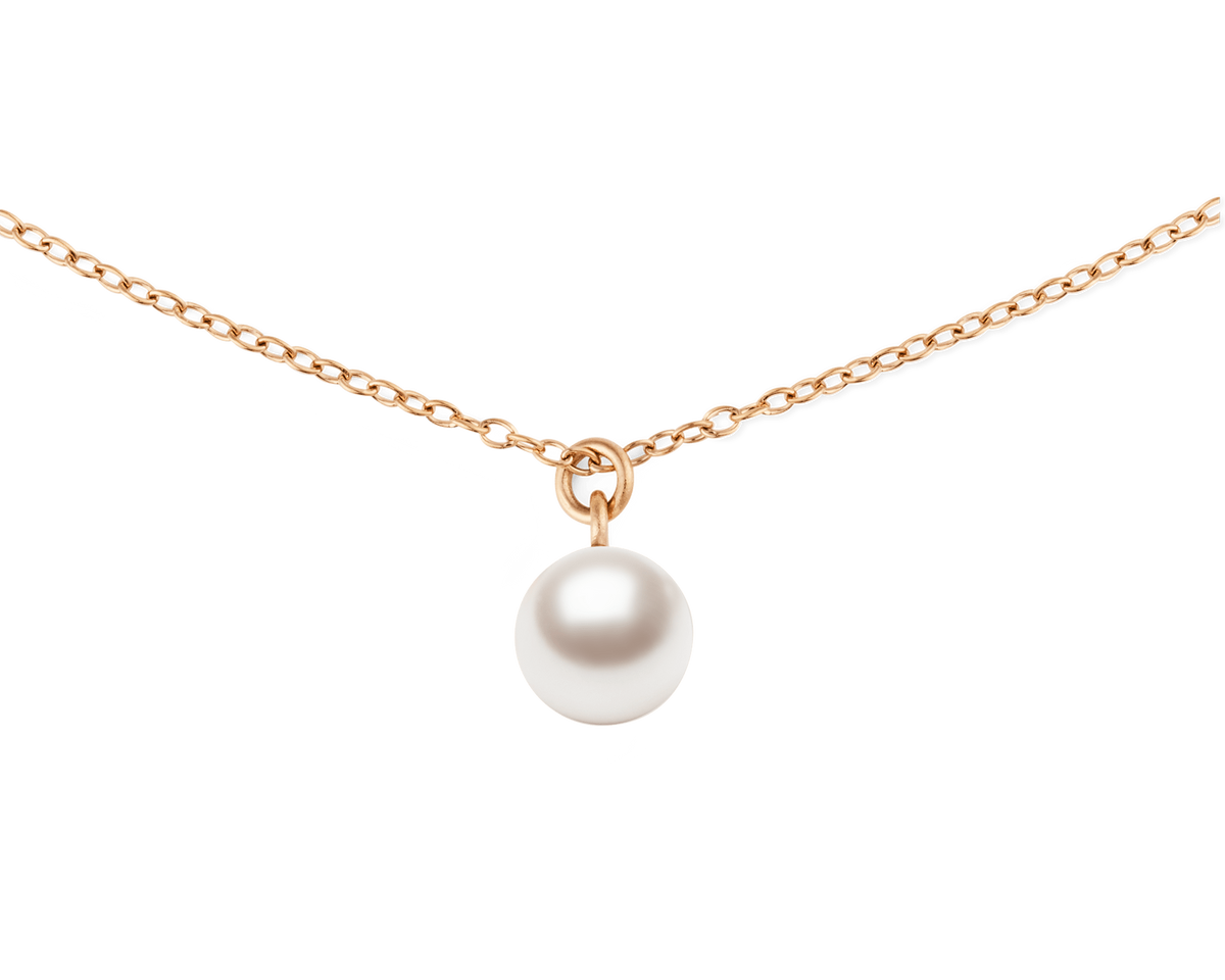 Pearl İnci Kolye Rose Gold Renk