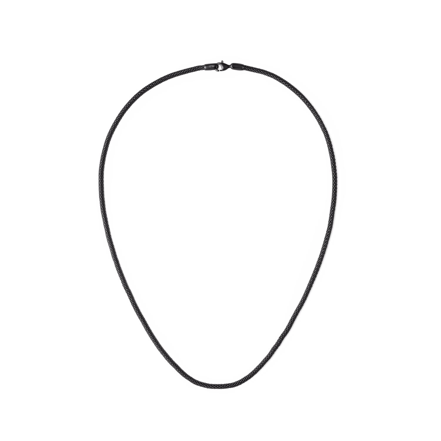 Tide Mesh Necklace Black 2.8