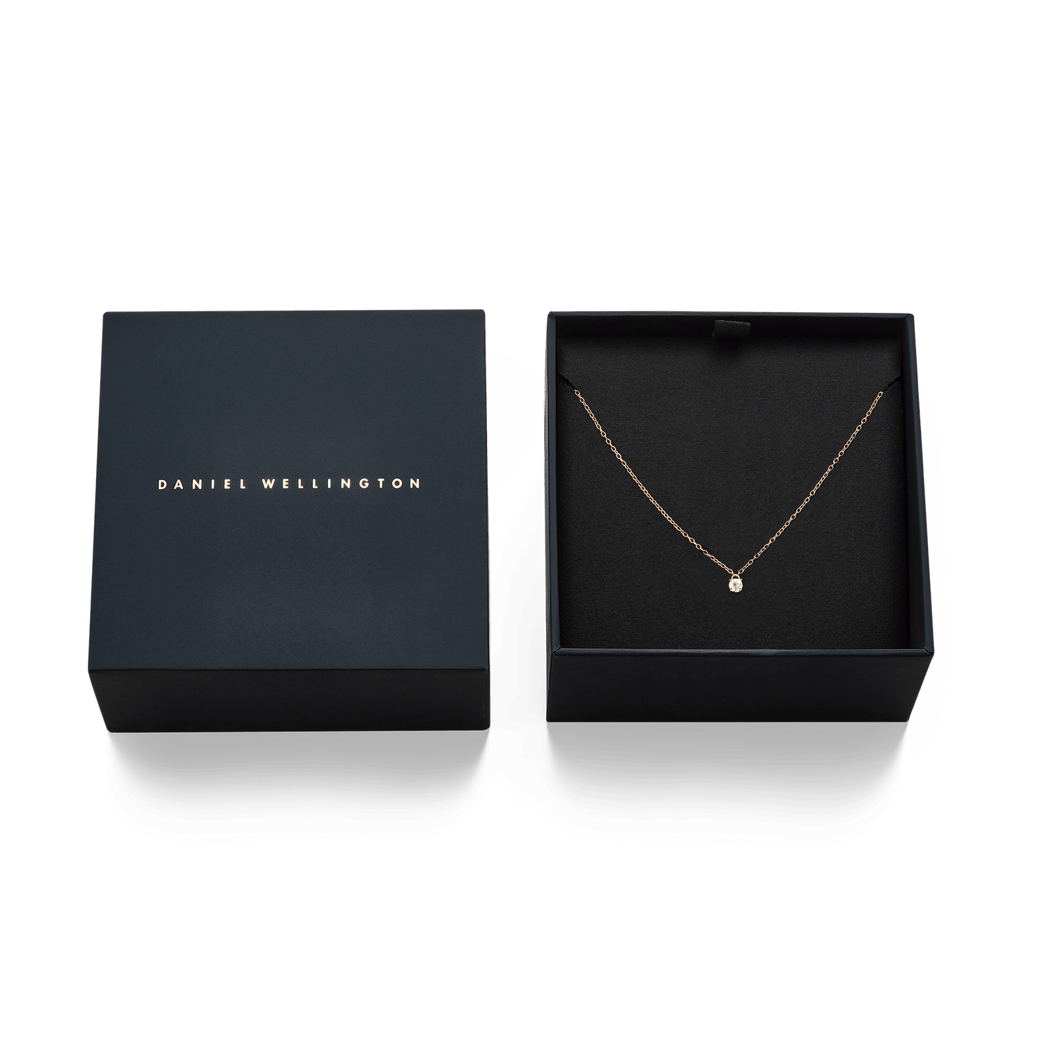 Mirelle Solitaire Taşlı Rose Gold Renk Kolye