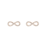 Mirelle Infinity Earrings Rose Gold