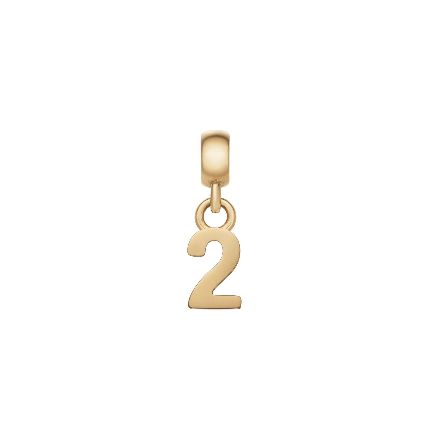 Number Charm Gold