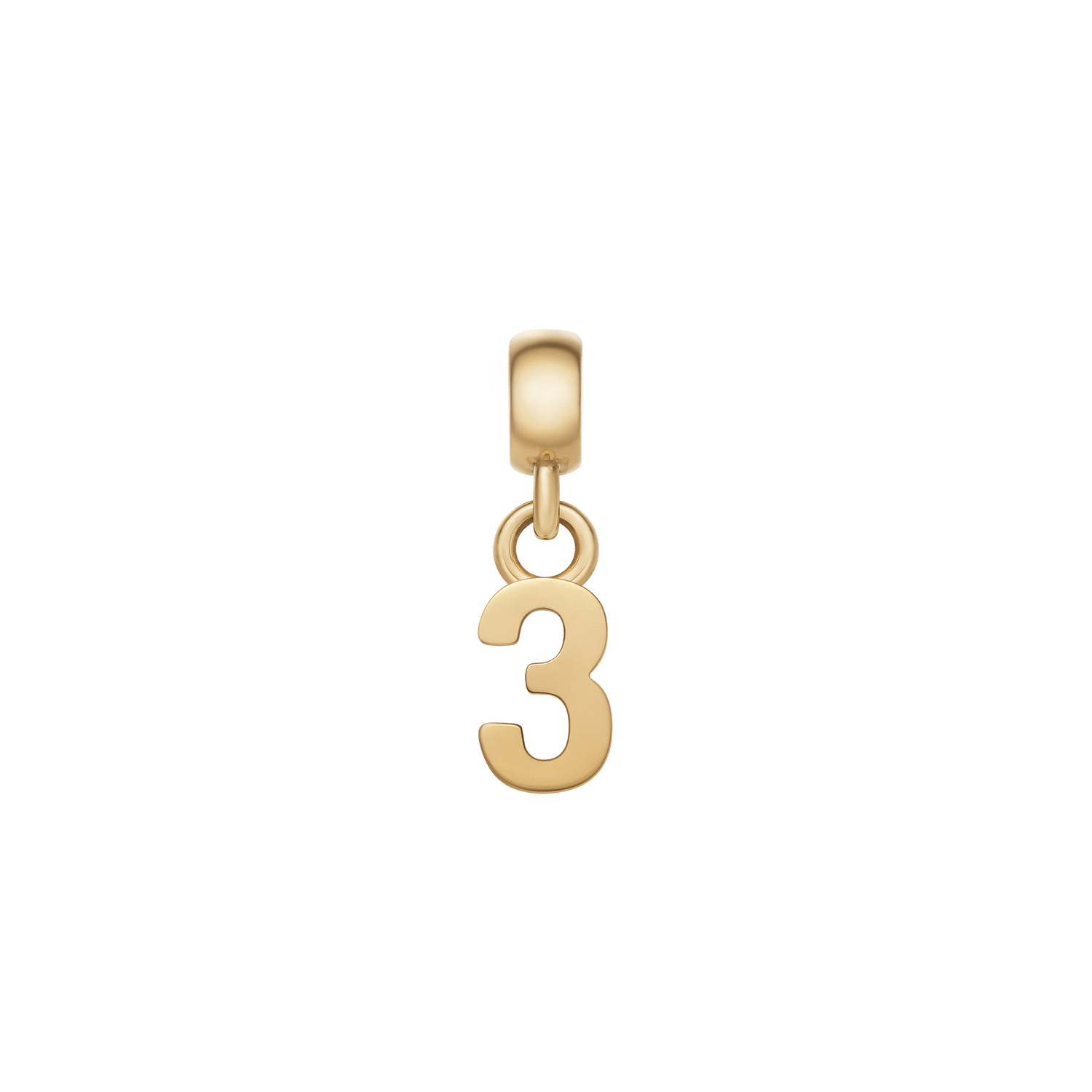 Number Charm Gold