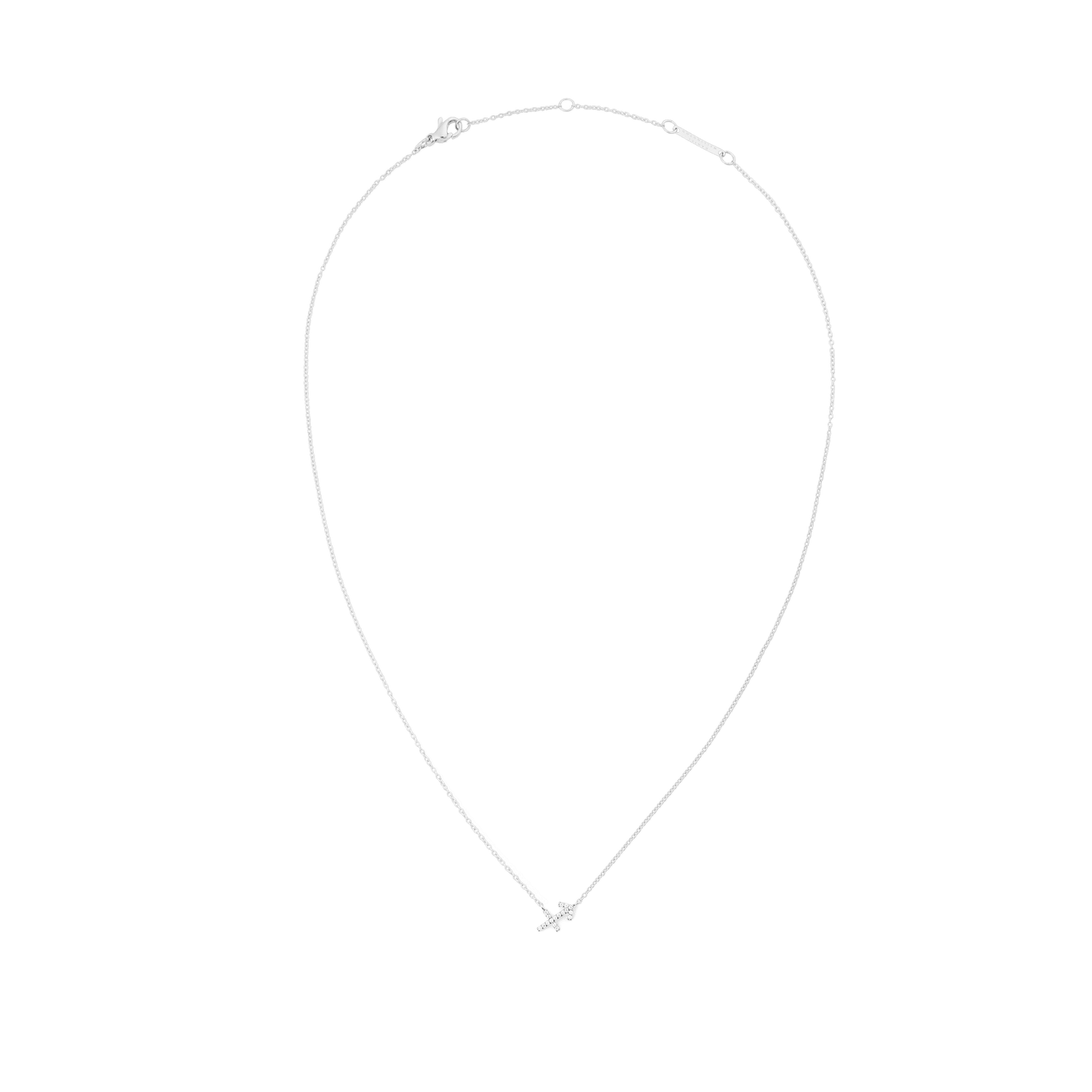 Crystal Zodiac Chain Necklace Silver