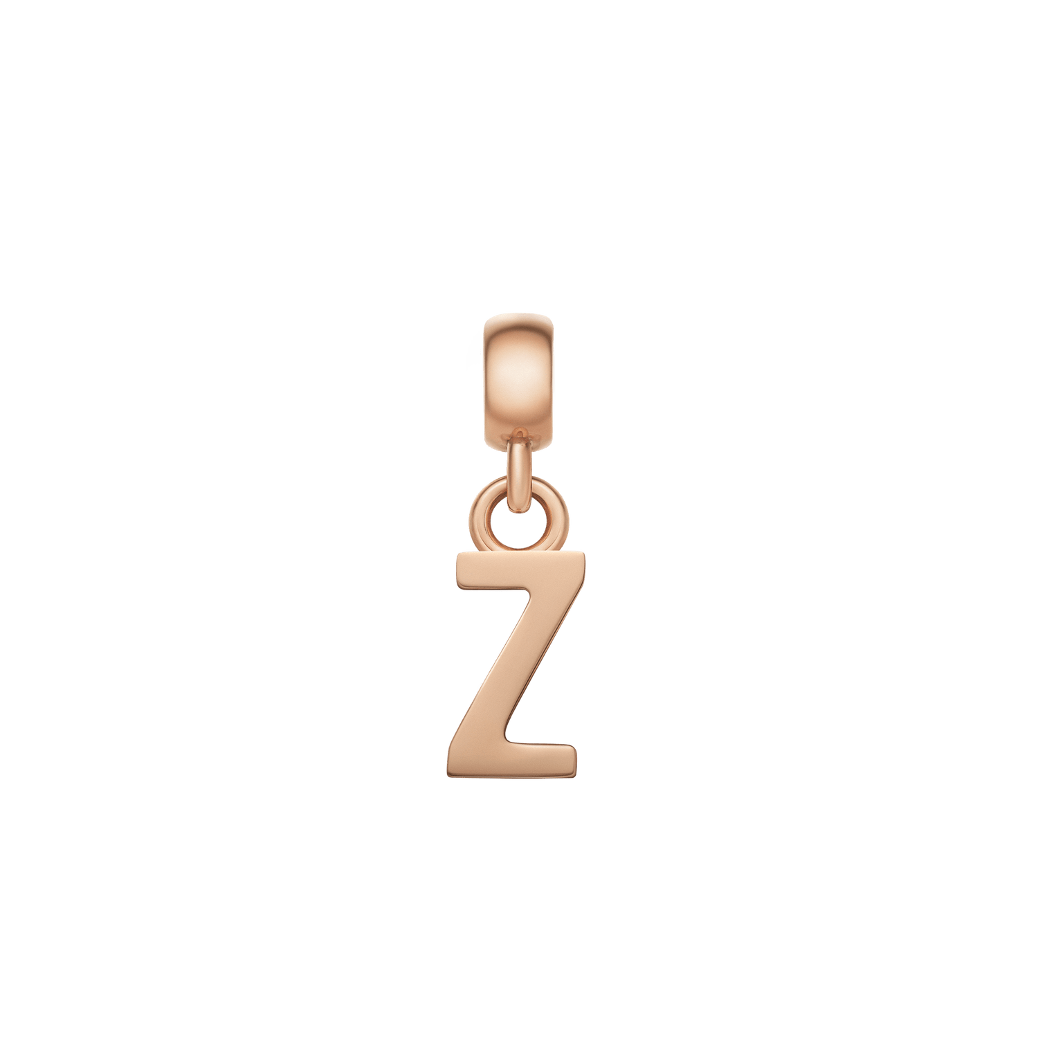 Letter Charm Rose Gold