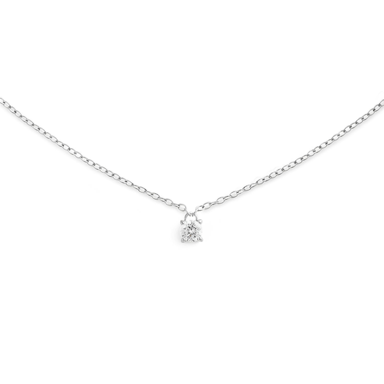 Mirelle Solitaire Taşlı Silver Renk Kolye