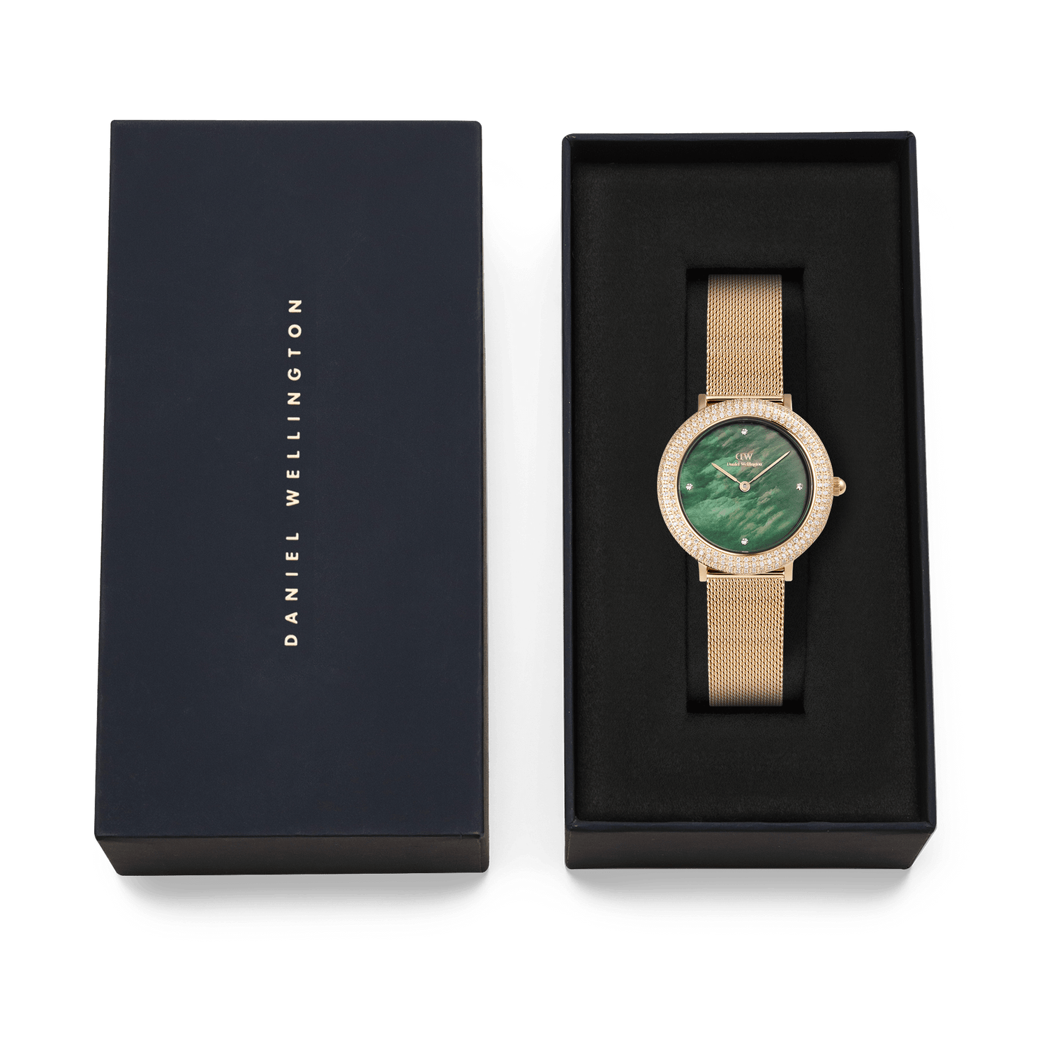 Crystalline Bezel Evergold Green