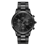 iconic chronograph siyah saat