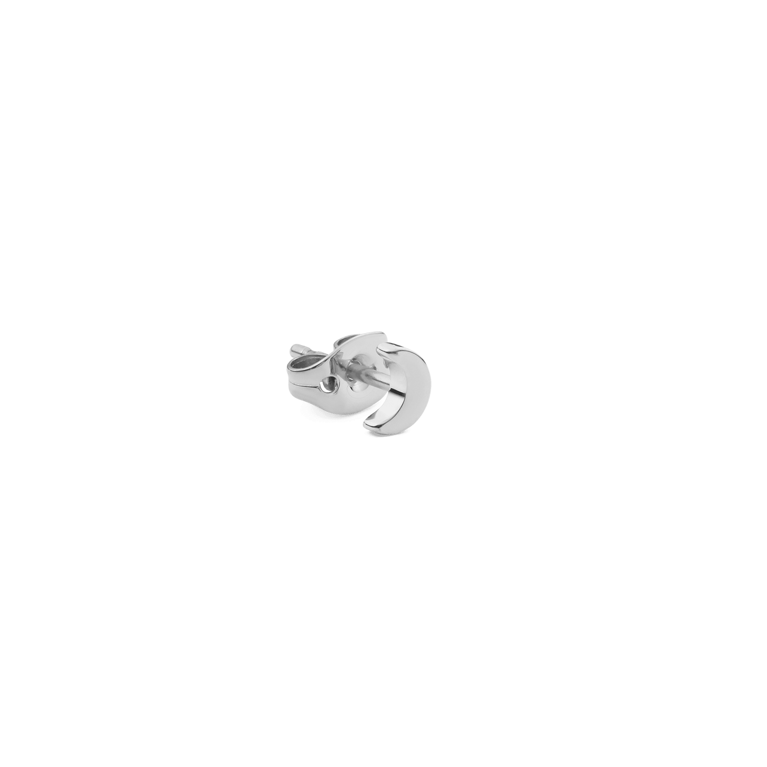 Moon Stud Silver