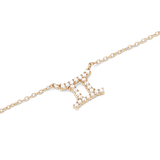 Crystal Zodiac Zincir Gold Renk Kolye