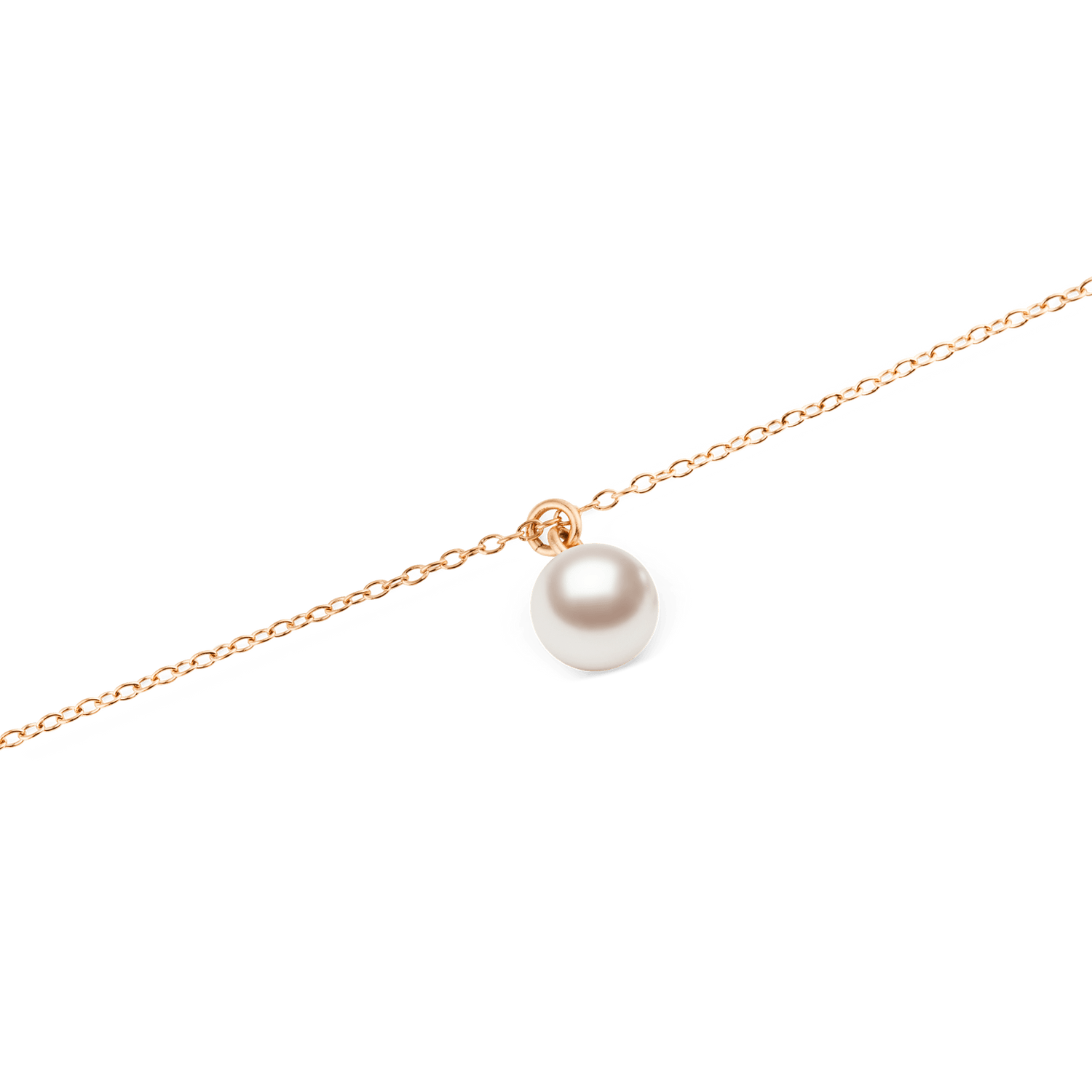 Pearl İnci Kolye Rose Gold Renk