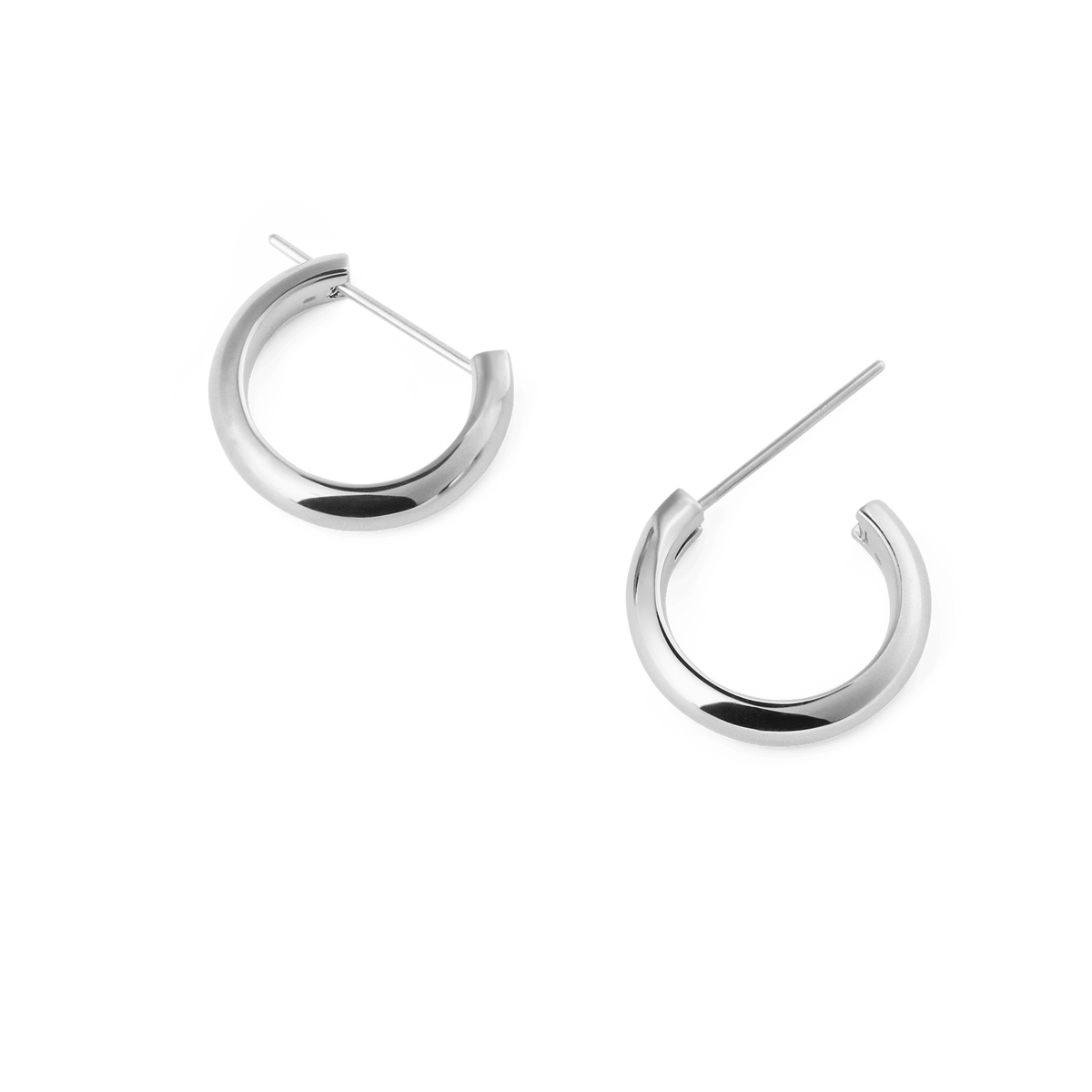 Arch Earrings Silver 12mm