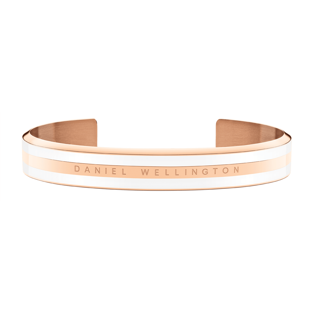 Emalie Bracelet Satin White Rose Gold