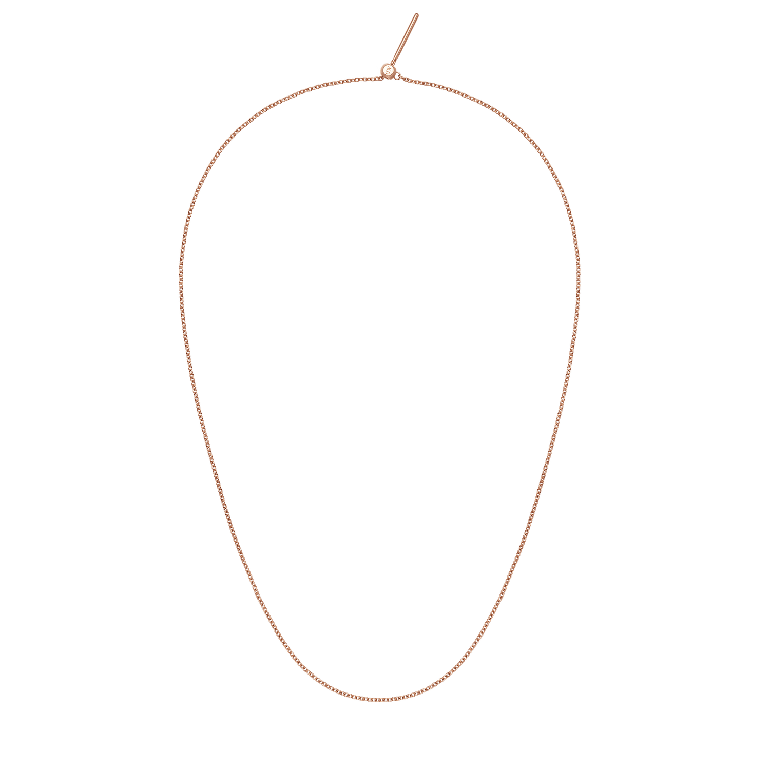 Charms Chain Necklace Rose Gold