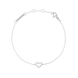 Mirelle Heart Bracelet Silver
