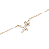 Crystal Zodiac Zincir Gold Renk Kolye