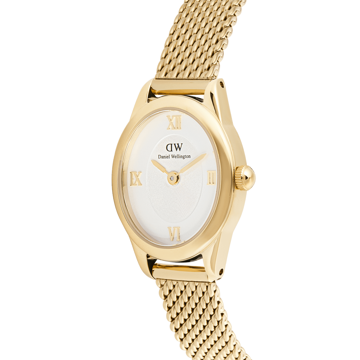 Ophelia Mini Mesh White Gold