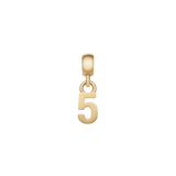 Number Charm Gold