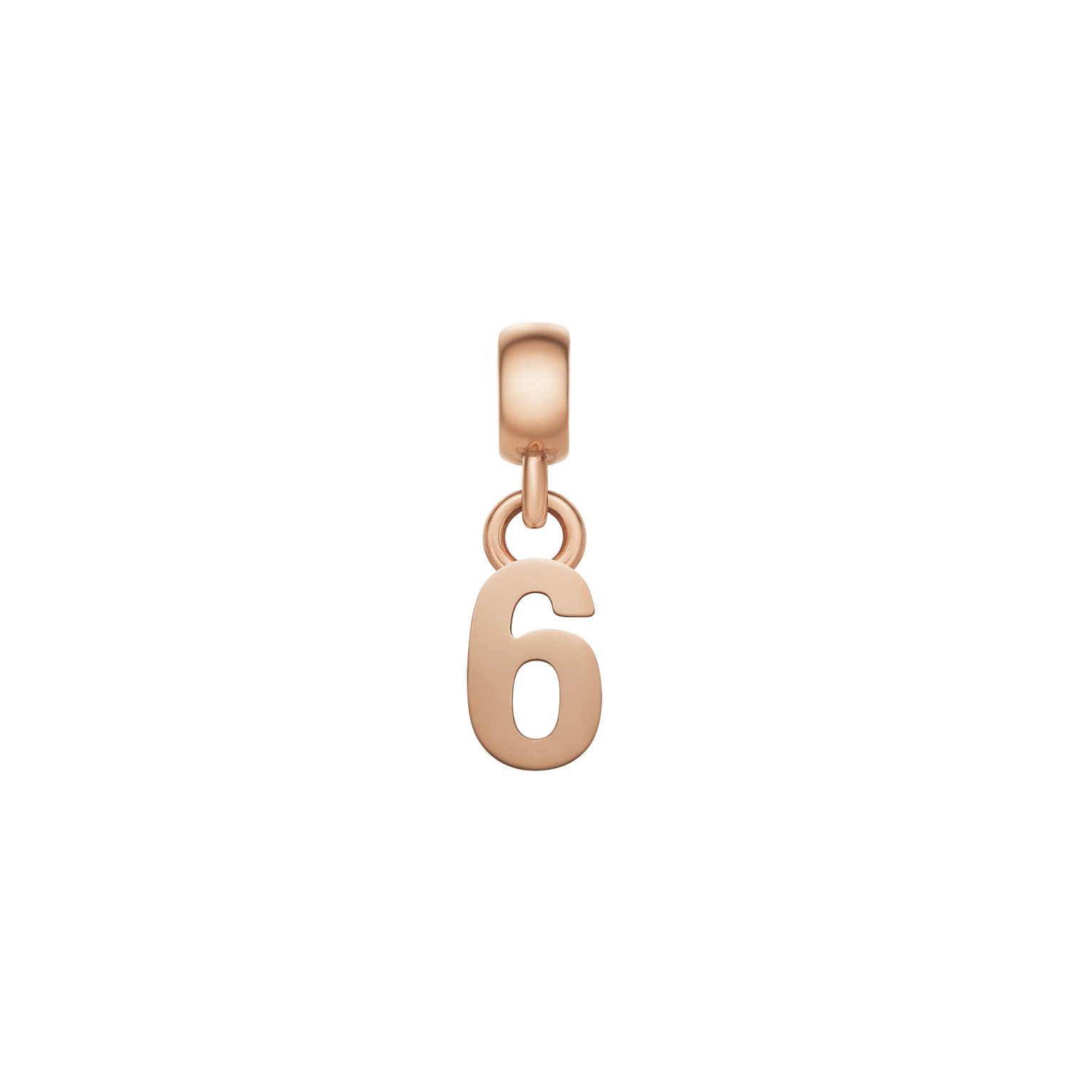 Number Charm Rose Gold