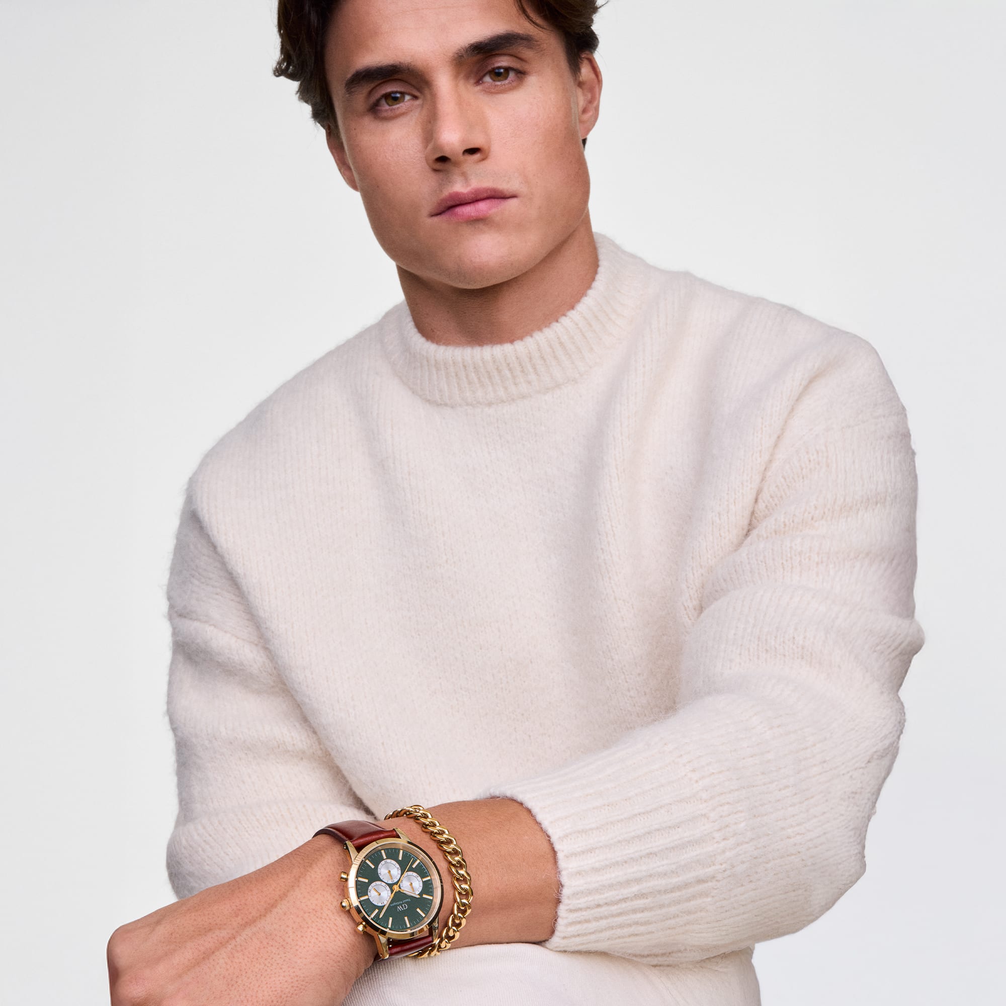 Iconic Chronograph St Mawes Emerald Panda Gold