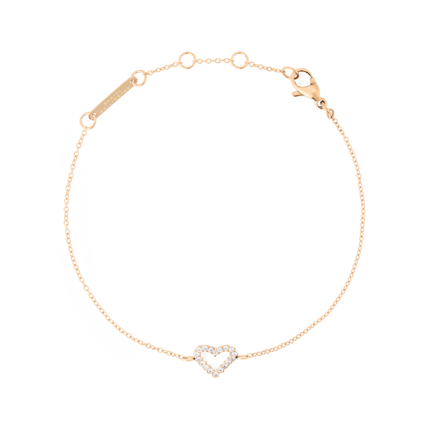Mirelle Heart Bracelet Rose Gold