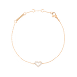 Mirelle Heart Bracelet Rose Gold