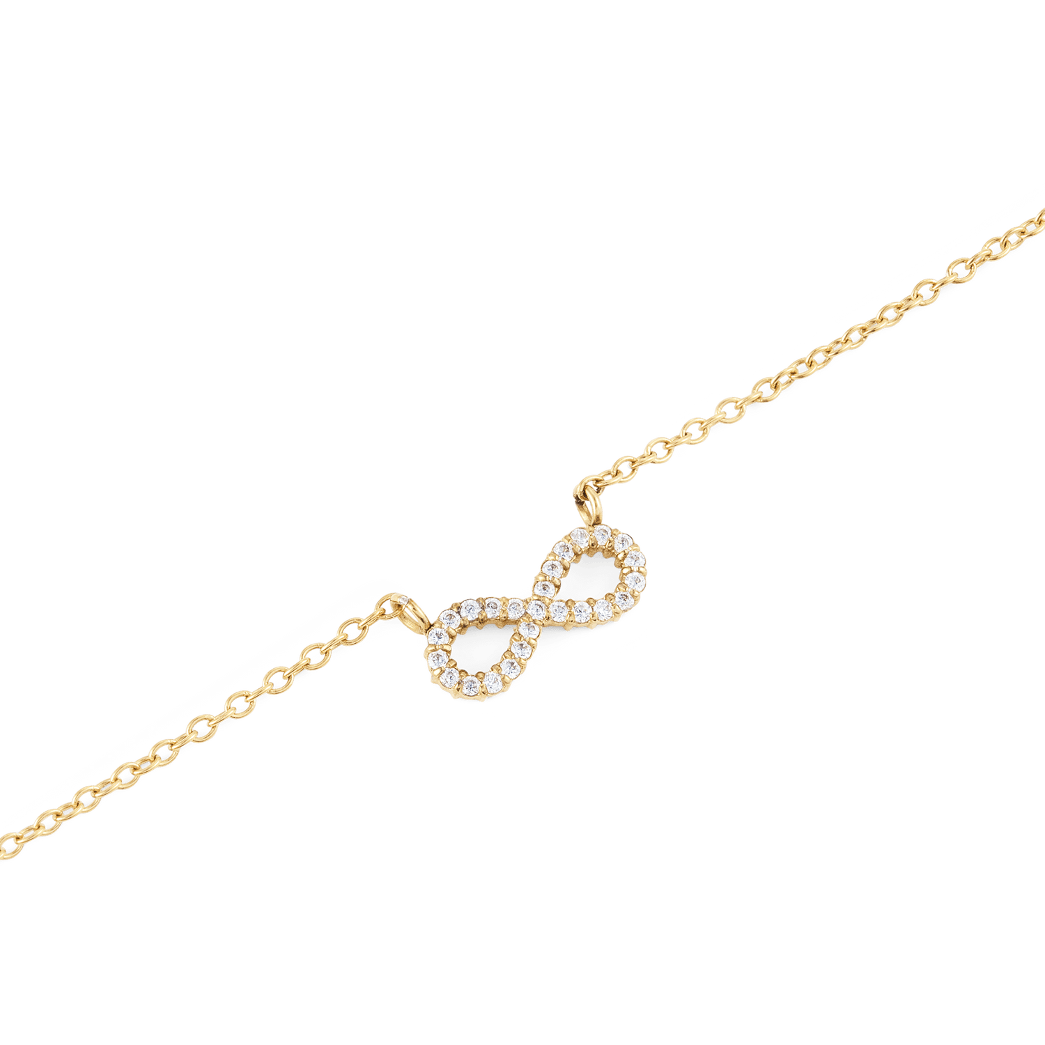 Mirelle Sonsuzluk Gold Renk Kolye