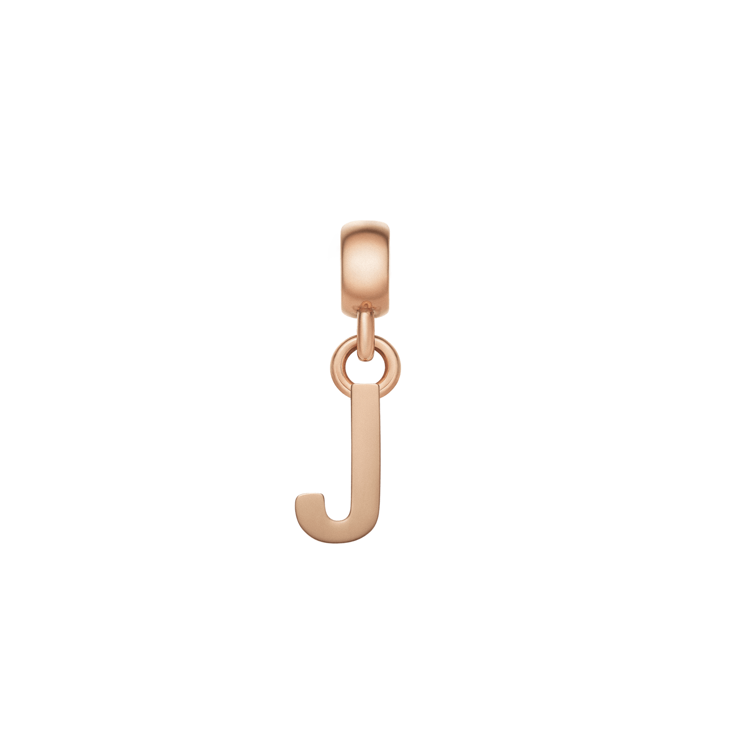 Letter Charm Rose Gold