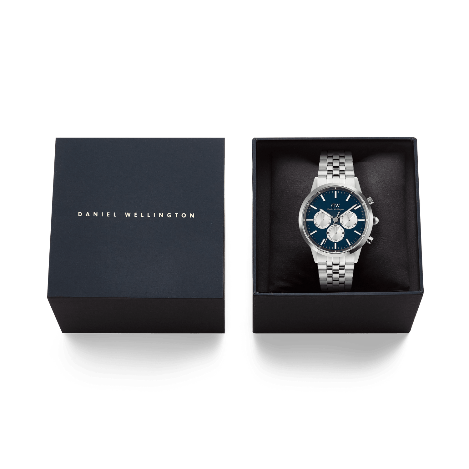 Iconic Chronograph Arch 5-Link Arctic Panda Silver