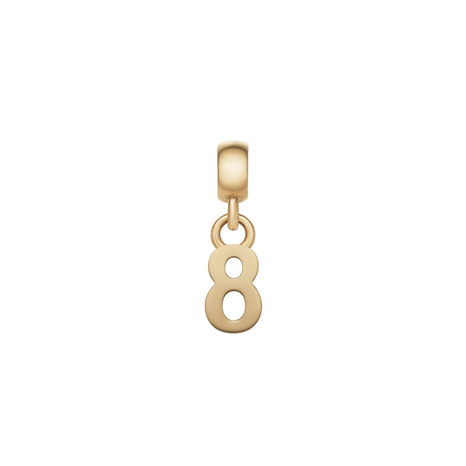 Number Charm Gold