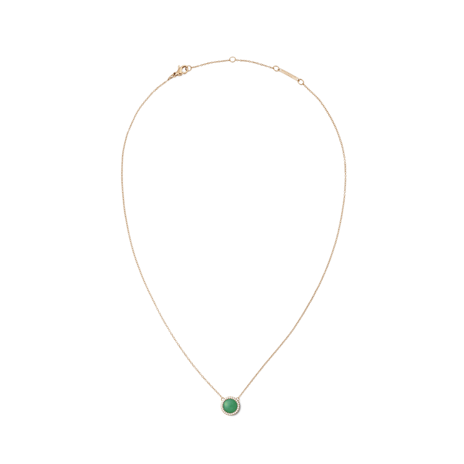 Audrey Necklace Jade Rose Gold